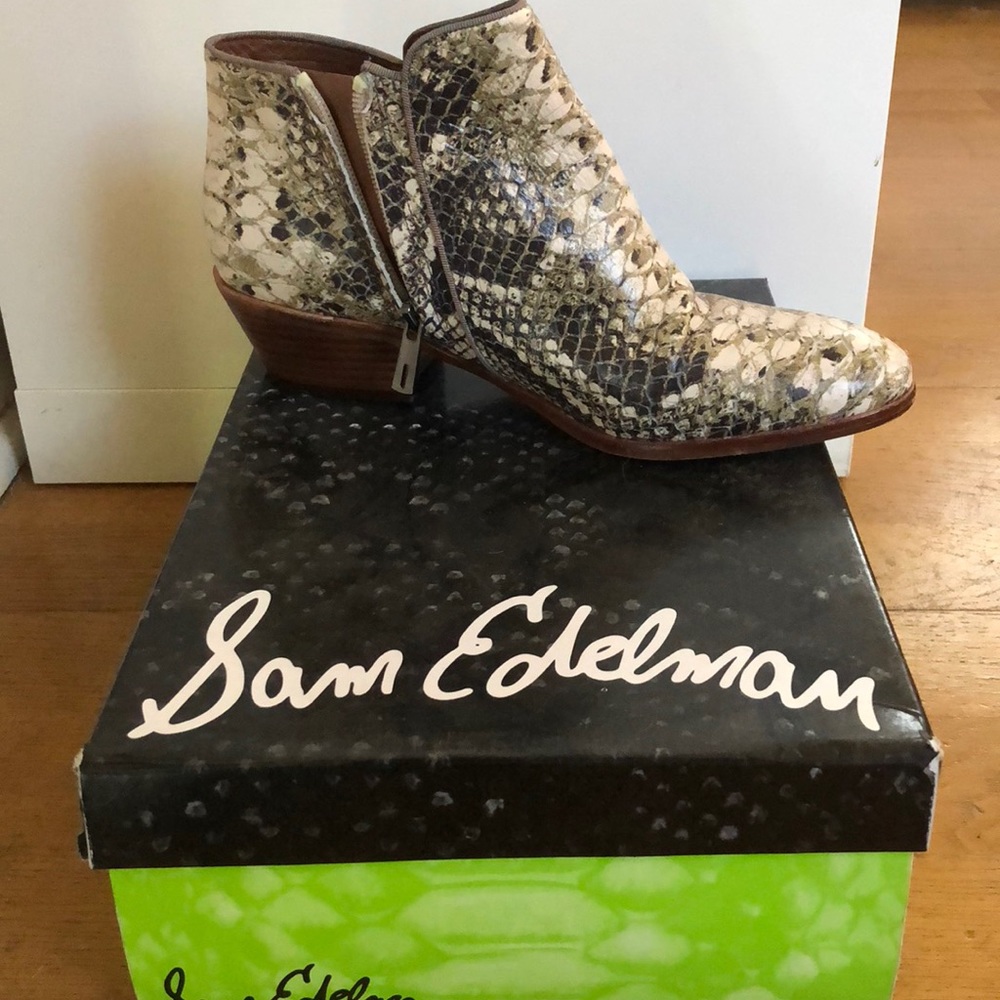 Sam Edelman Python Booties! Only Worn Twice! - image 5